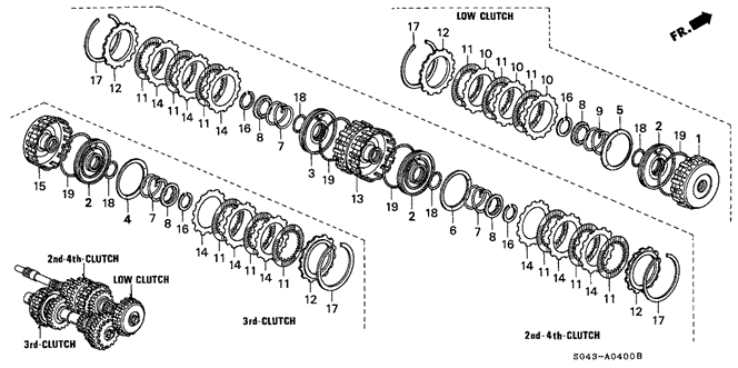 1996 Honda CIVIC SEDAN PLATE, CLUTCH END (5) (2.5MM) - (22555P4R003) 1996 Honda CIVIC SEDAN PLATE, CLUTCH END (5) (2.5MM) - (22555P4R003)