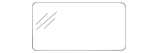 9066720800 Деталь REAR GLASS, LEFT