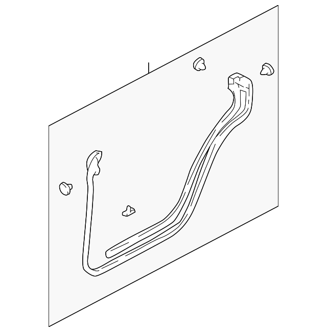 63711FC011 Деталь DOOR W'STRIP, LEFT