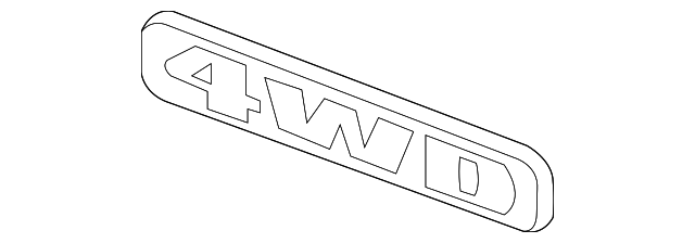 75719-S9V-A00 Деталь EMBLEM, RR. (4WD)