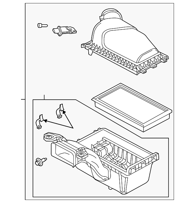 CT4Z-9600-A Деталь AIR CLEANER ASSY