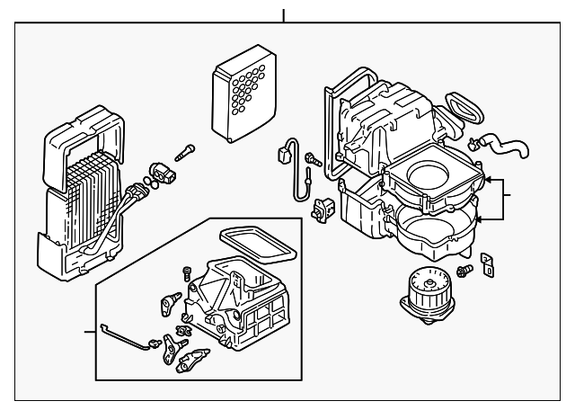 72210FA050 Деталь EVAPORATOR ASSY