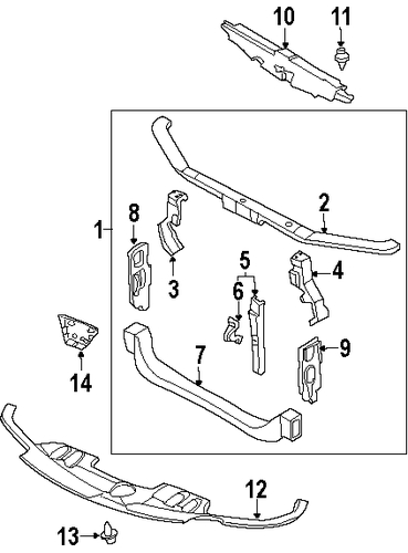 Diamante RADIATOR SUPPORT