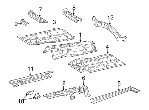 LS430 FLOOR & RAILS