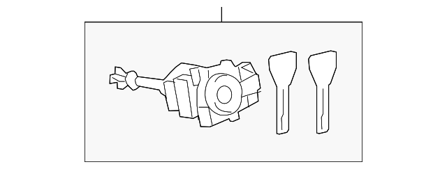 69052-53080 CYL & KEYS, LEFT
