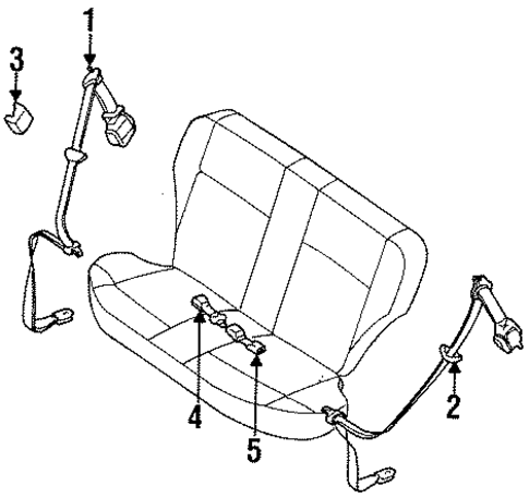 Sentra REAR SEAT BELTS