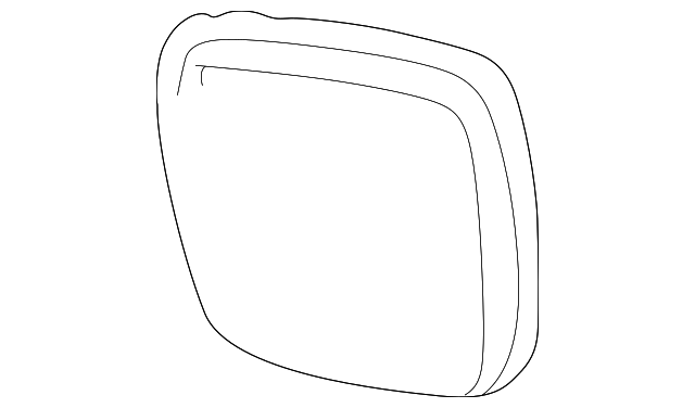 87961-60740 Деталь MIRROR GLASS, LEFT
