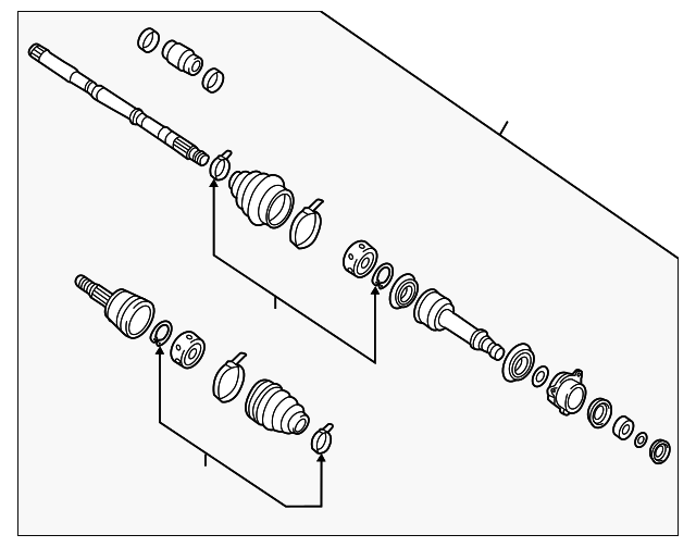 39100-3KA0A AXLE ASSY, RIGHT
