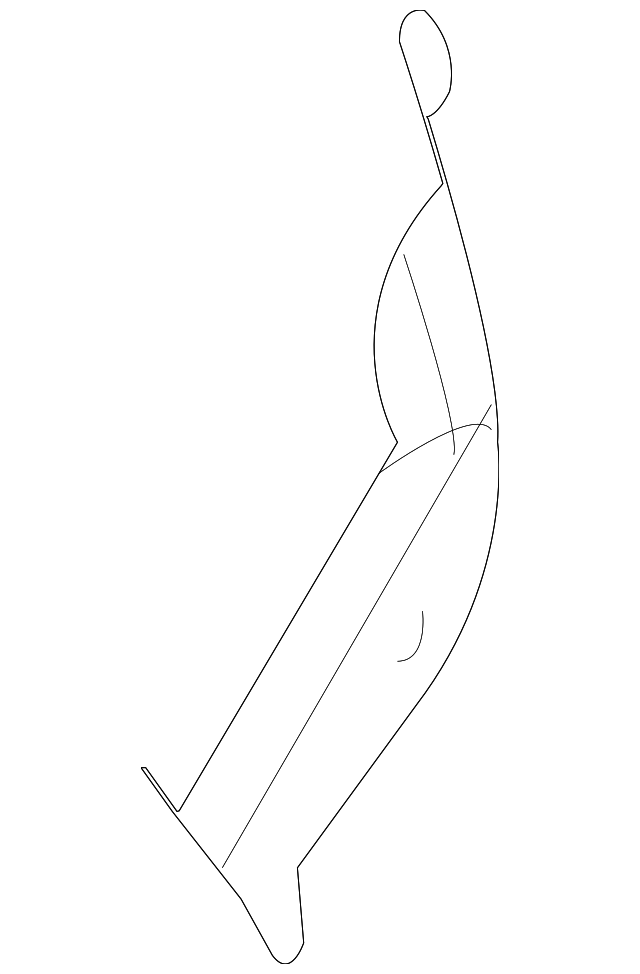 55157081AE Деталь SPLASH SHIELD, LEFT