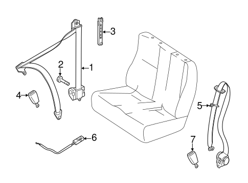 Sprinter 2500 FRONT SEAT BELTS