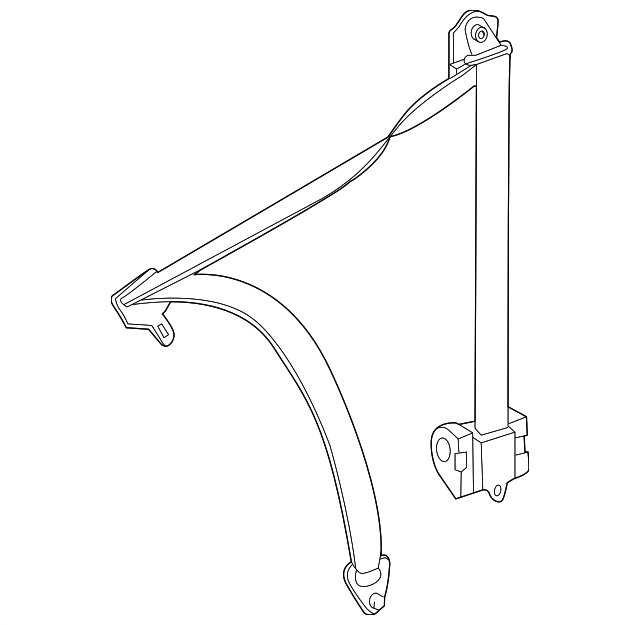 906-860-15-85-9A86 Деталь BELT & RETRACTOR, RIGHT