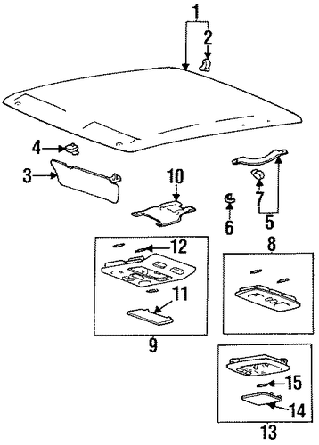 Sonata INTERIOR TRIM - ROOF