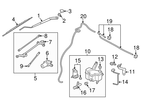 City Express WIPER & WASHER COMPONENTS