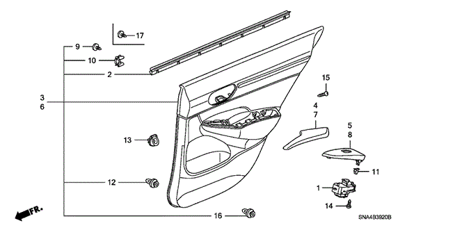 INTERIOR / BUMPER/REAR DOOR LINING for 2006 Honda CIVIC SEDAN #1