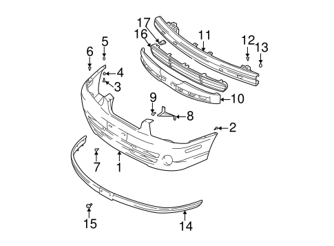 Elantra BUMPER & COMPONENTS - FRONT