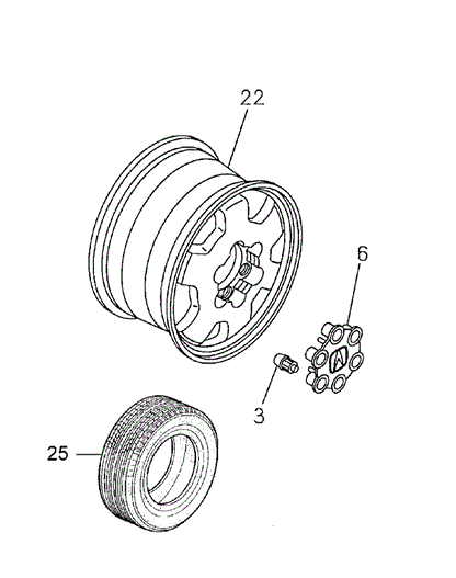 CHASSIS/WHEEL for 1998 Acura SLX #1