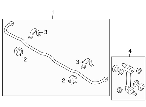 Veracruz STABILIZER BAR & COMPONENTS 2