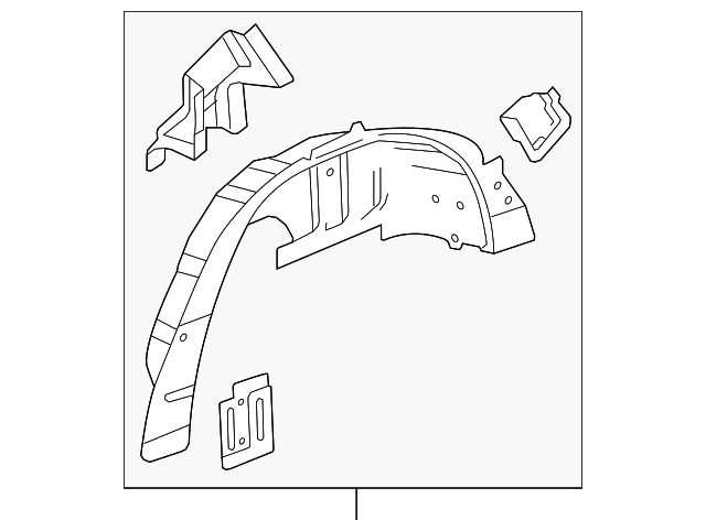 22807103 Деталь INNER WHEELHOUSE, LEFT