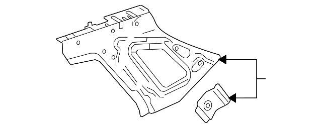 22786881 Деталь UPPER PANEL, LEFT