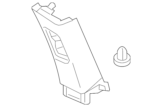 G69351A60A LOCK PILLAR TRIM, LEFT