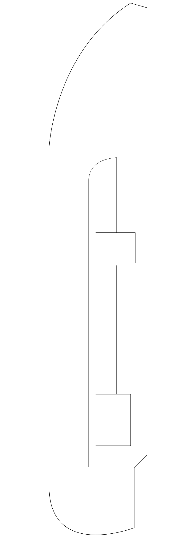 769M91LA0A REAR PILLAR TRIM COVER, LEFT