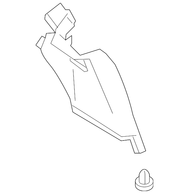 G69371A60A REAR PILLAR TRIM, LEFT