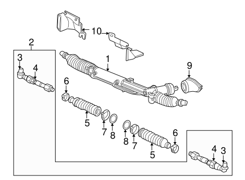 A4 Quattro STEERING GEAR & LINKAGE