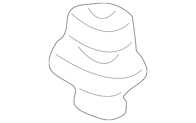 16535-0A070 Деталь RADIATOR ASSY LOWER SUPPORT, LEFT