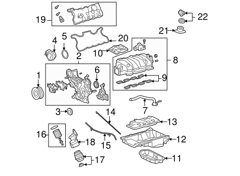 LS460 ENGINE PARTS