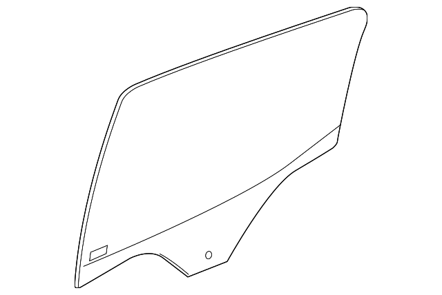 52027837 Деталь DOOR GLASS, LEFT