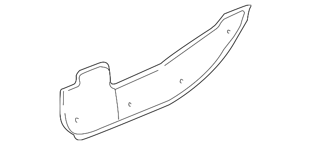 10437936 Деталь LOWER SHIELD, RIGHT