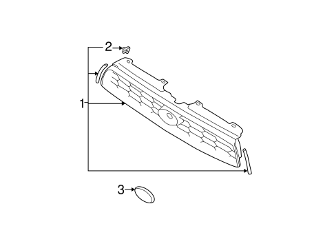 Impreza GRILLE & COMPONENTS