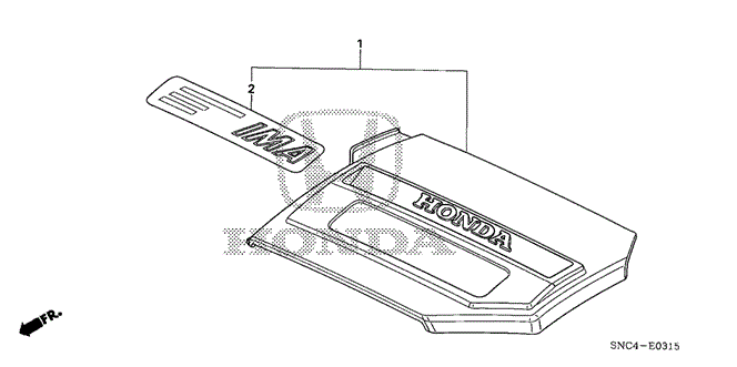 ENGINE/ENGINE COVER for 2010 Honda CIVIC HYBRID #1