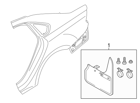 Passat EXTERIOR TRIM - QUARTER PANEL