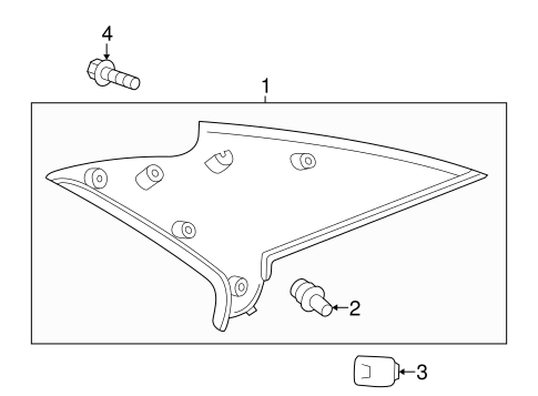 Camry INTERIOR TRIM - QUARTER PANELS