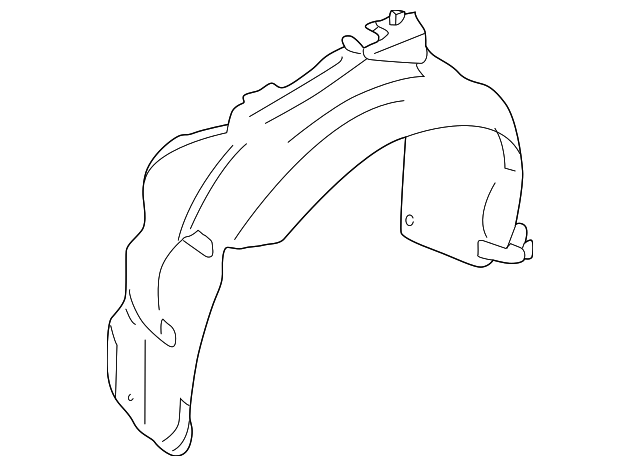 8D0-821-171-B Деталь FENDER LINER, LEFT