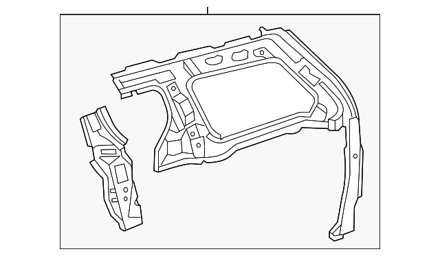 61732-08904 Деталь INNER SIDE PANEL, LEFT