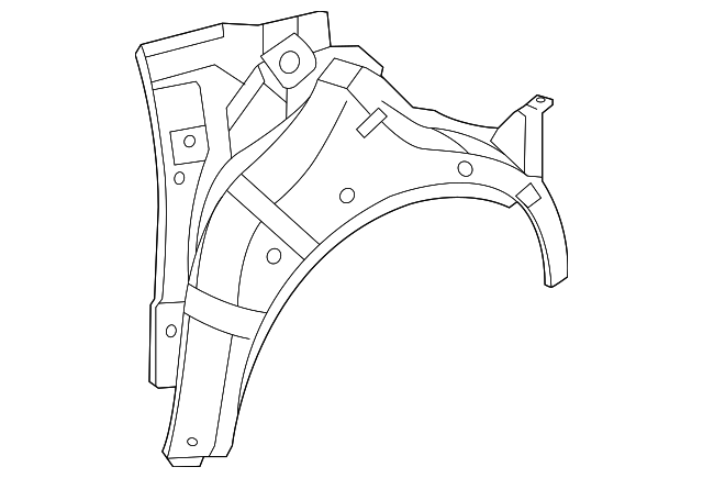 61631-08903 Деталь OUTER WHEELHOUSE, RIGHT