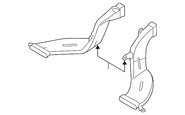 97360-3YAA0 Деталь FLOOR DUCT, LEFT