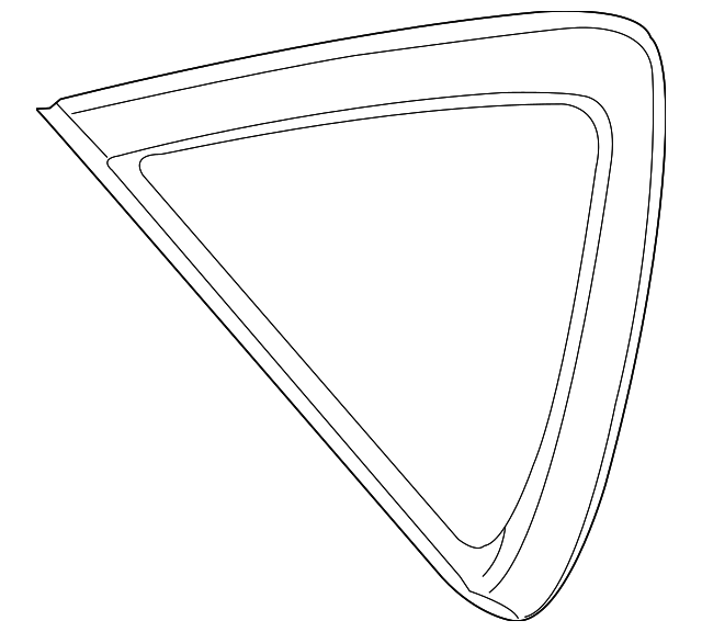 833061BA0A Деталь QUARTER GLASS, RIGHT