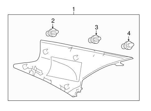 Camry INTERIOR TRIM - QUARTER PANELS