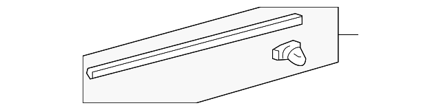 67895-0E010 Деталь WEATHERSTRIP, LEFT