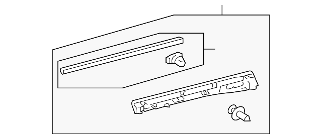75745-0E010 Деталь LOWER DOOR TRIM, RIGHT