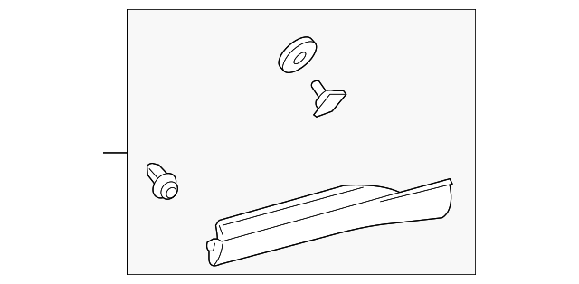 75076-0E010 Деталь LOWER MOLDING, LEFT