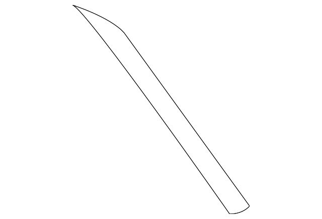 75766-48011 Деталь REAR MOLDING, LEFT