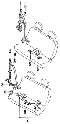 Quest REAR SEAT BELTS