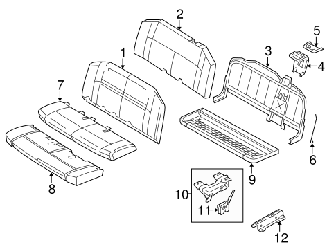 E-350 Super Duty REAR SEAT COMPONENTS 3