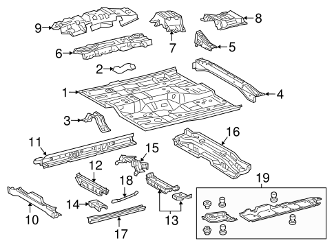 Camry FLOOR & RAILS