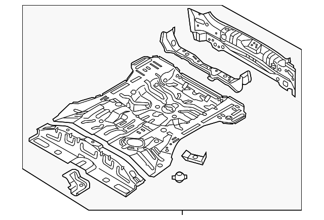 65500-3W070 Деталь FLOOR PAN ASSY