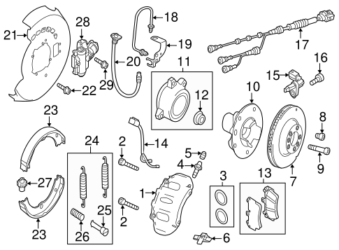 Touareg BRAKE COMPONENTS